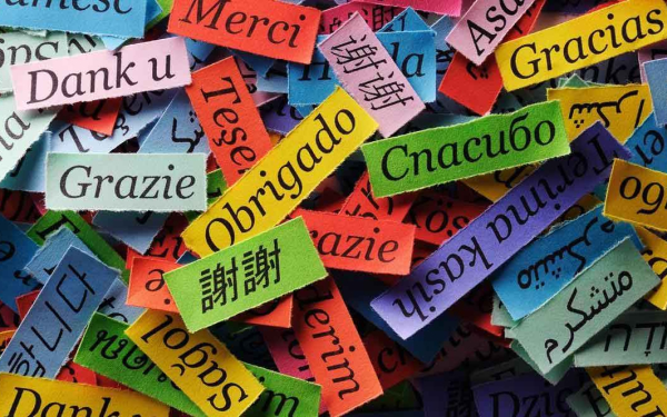 Danke in vielen verschiedenen Sprachen