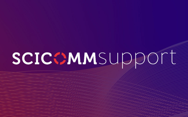 Schriftzug Scicommsupport