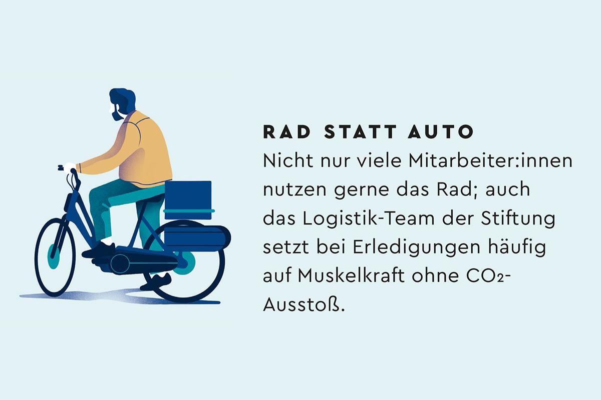 Illustration eines Radfahrers