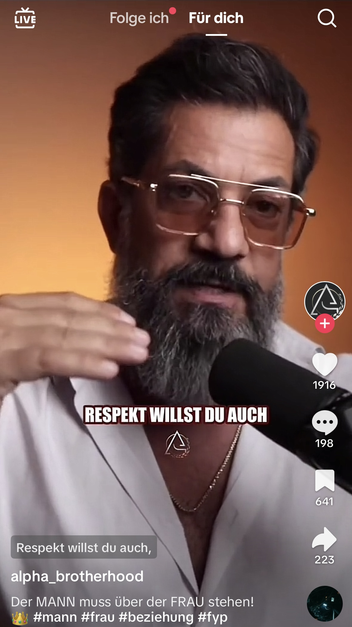Instagram-Screenshot von Alpha