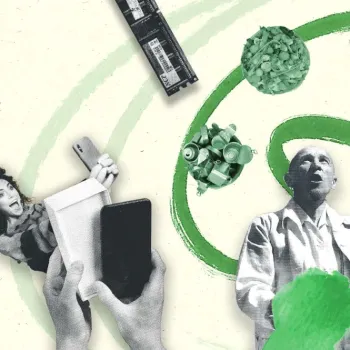 Zu sehen ist eine Illustration, die Zirkularität beschreibt. 